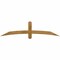Ekena Millwork Bellingham Rough Sawn Timber Gable Bracket, Western Red Cedar, 72"W x 18"H x 4"D x 4"F, 6/12 Pitch GBW072X18X0404BEL00RWR - alternate 1